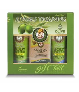 Gift Set Mini 22 (Body Butter Natural – Body Cream Lavender 60ml & Olive Oil Soap Natural 100gr)